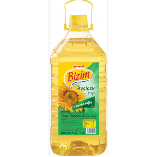 Bizim Ayçiçek Yağı 5 L