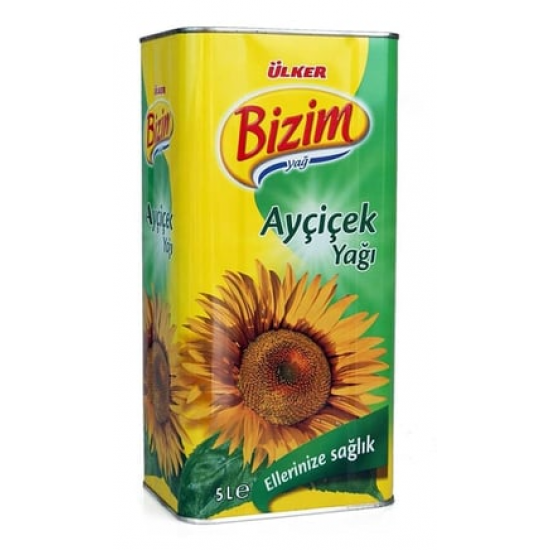 Bizim Ayçiçek Yağı Teneke 5 L 
