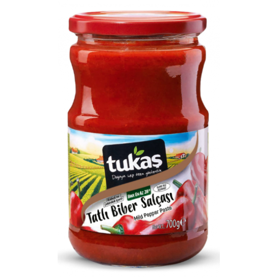 Tukaş Tatlı Biber Salçası 700 G