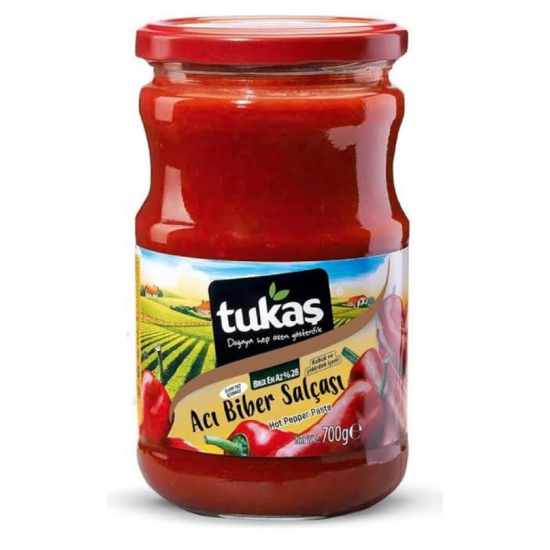 Tukaş Acı Biber Salçası 700 G