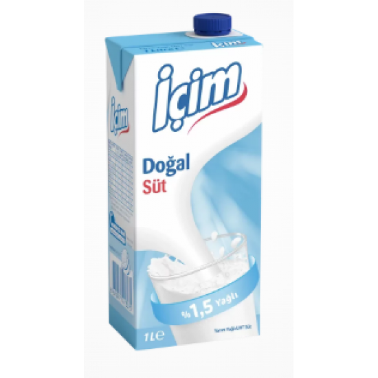 İçim Süt Yarım Yağlı 1 LT