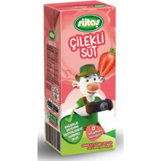 Sütaş Çilekli Süt 180 ML